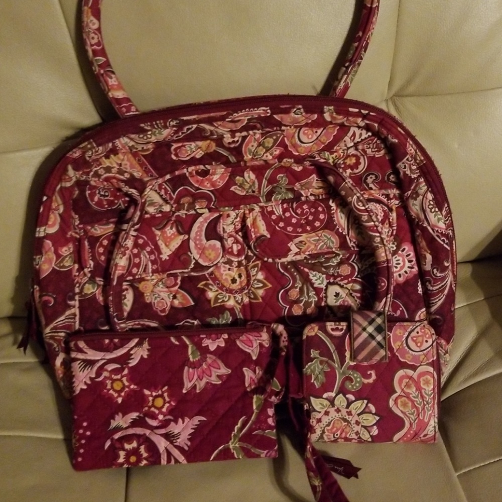 Piccadilly Plum Vera Bradley 2pc.